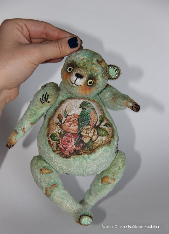 Музыкальный мишка тедди Пташка моя (фото 7)