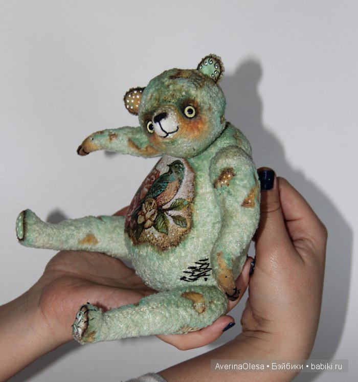 Музыкальный мишка тедди Пташка моя (фото 8)