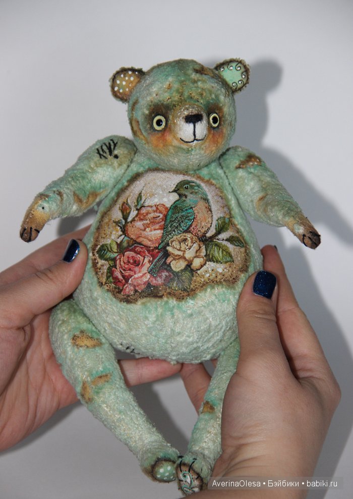 Музыкальный мишка тедди Пташка моя (фото 4)