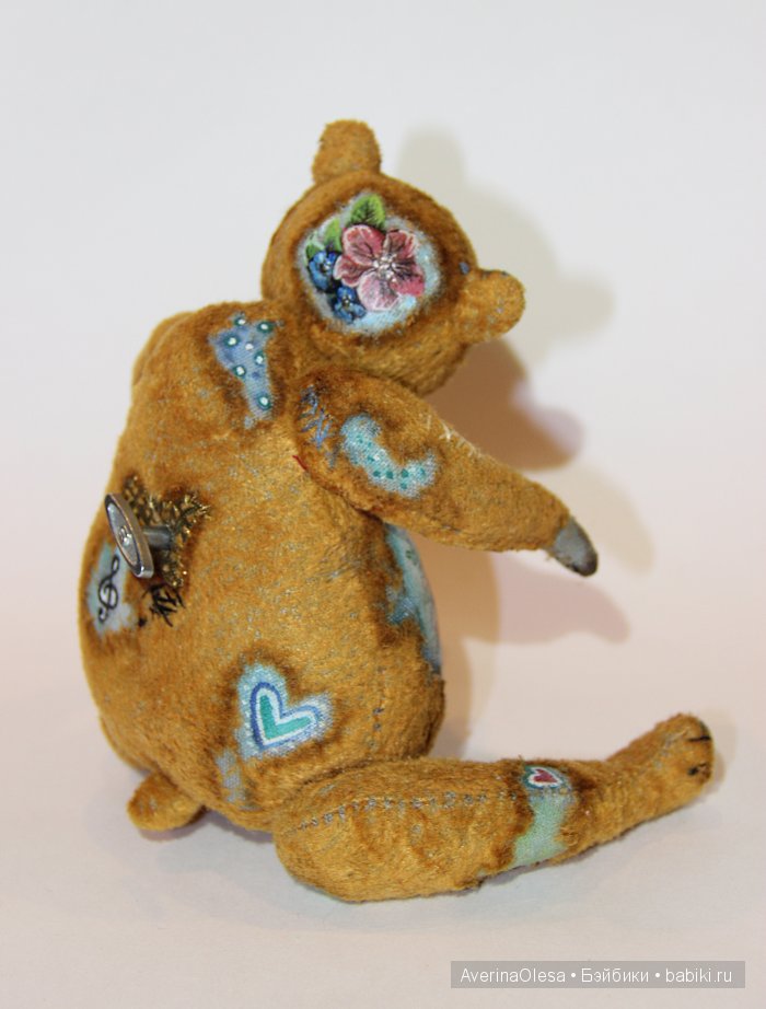 Музыкальный мишка тедди Корзина цветов (фото 9)