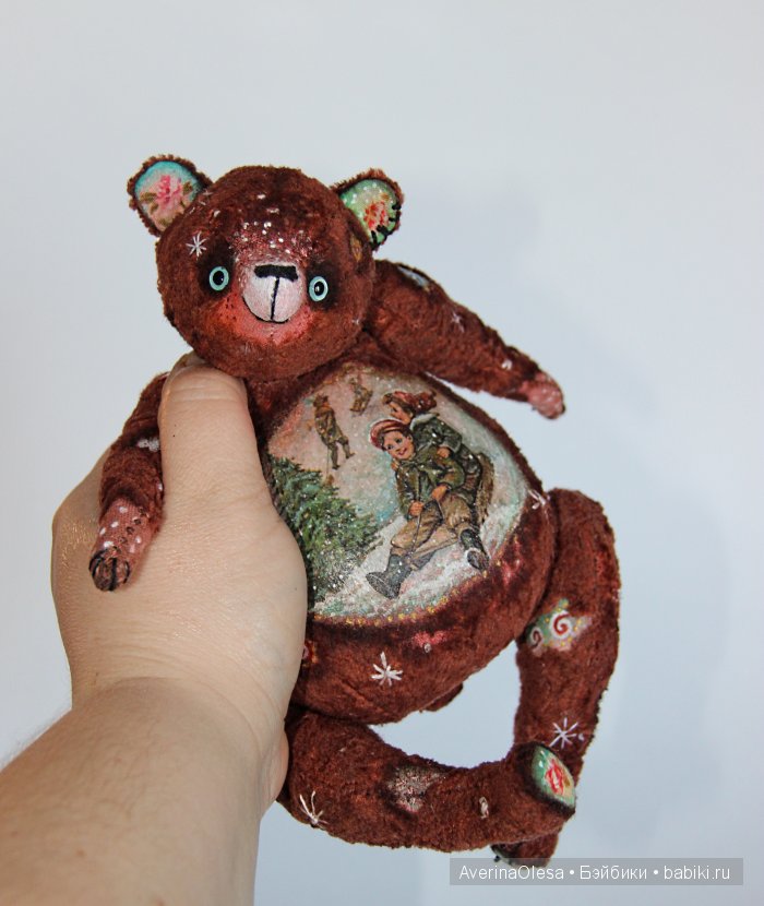 Музыкальный мишка тедди Новогодняя радость