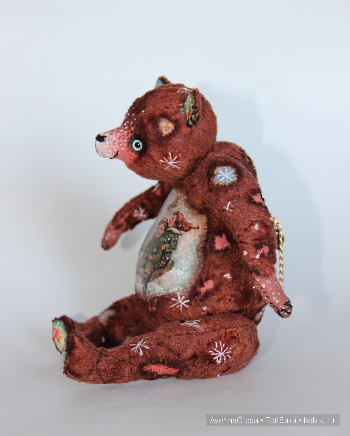 Музыкальный мишка тедди Новогодняя радость (фото 2)