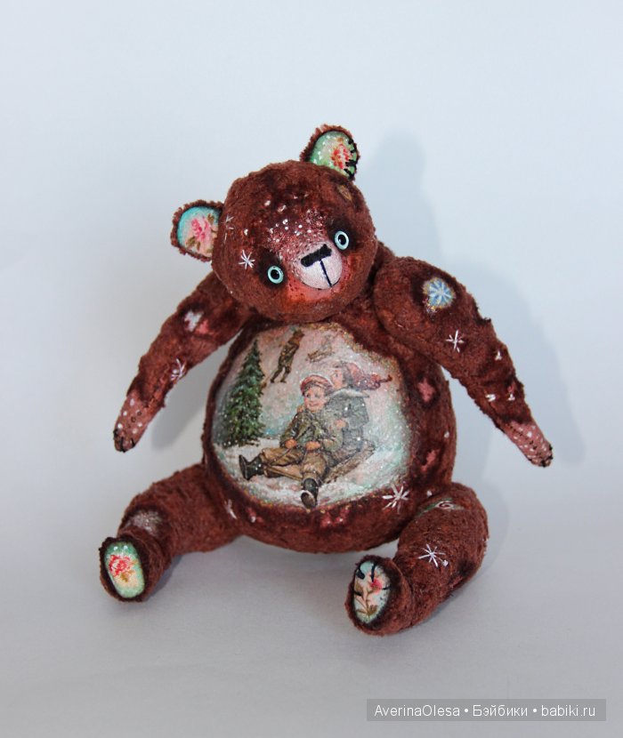 Музыкальный мишка тедди Новогодняя радость