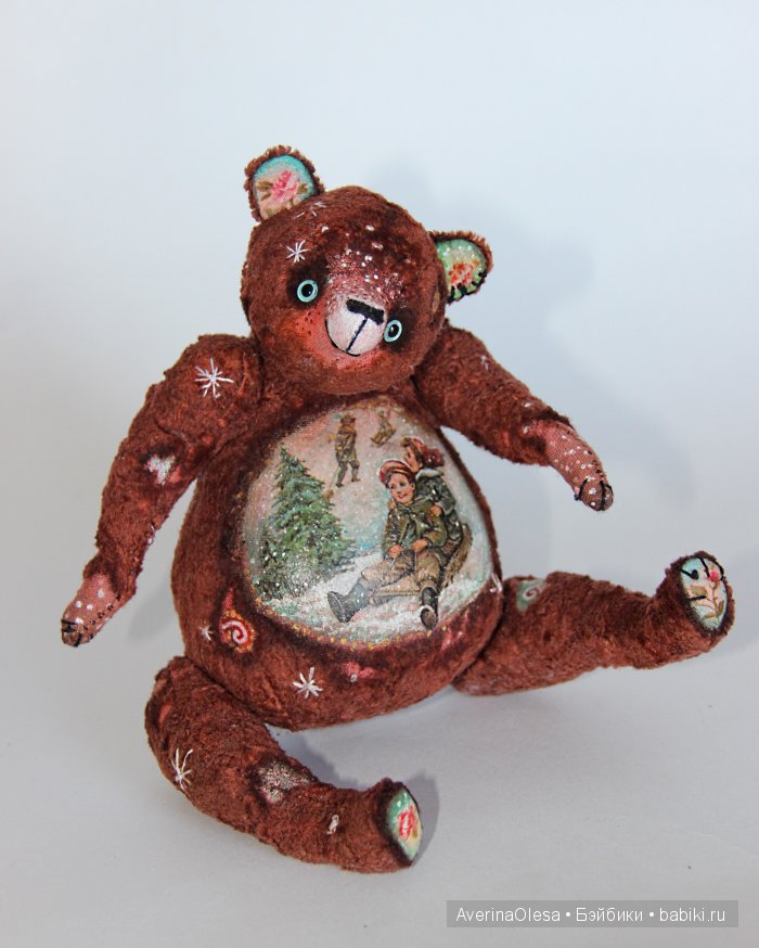 Музыкальный мишка тедди Новогодняя радость