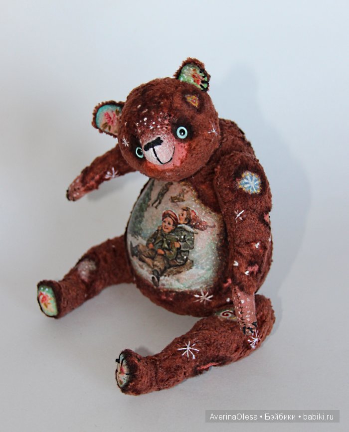 Музыкальный мишка тедди Новогодняя радость