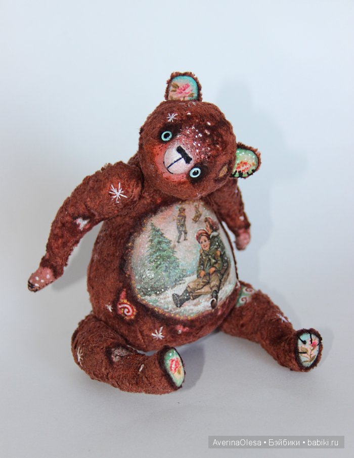 Музыкальный мишка тедди Новогодняя радость (фото 3)