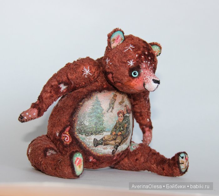 Музыкальный мишка тедди Новогодняя радость