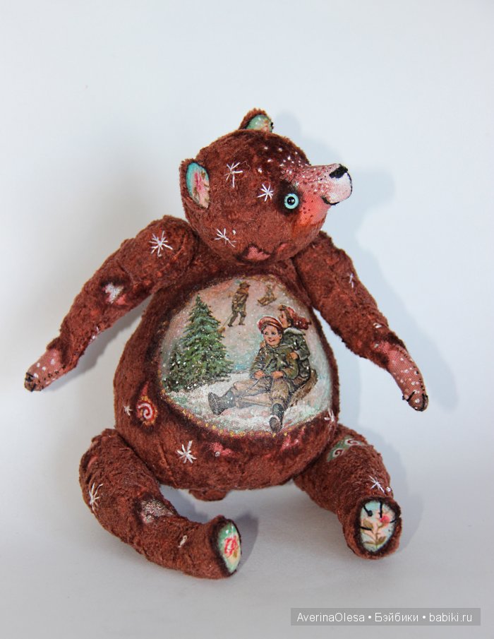 Музыкальный мишка тедди Новогодняя радость