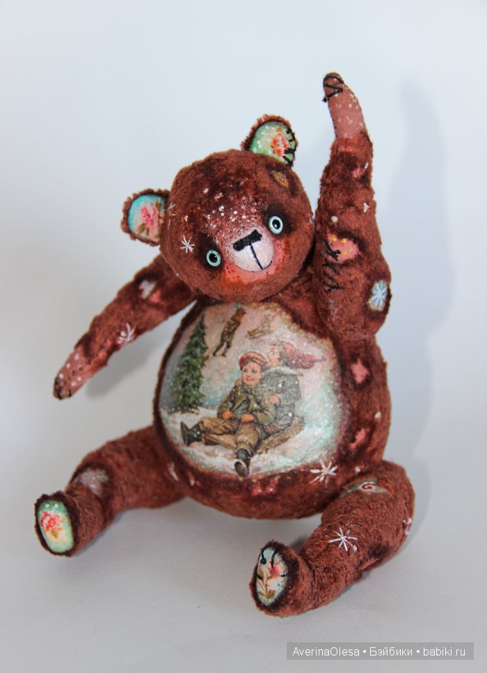 Музыкальный мишка тедди Новогодняя радость (фото 8)