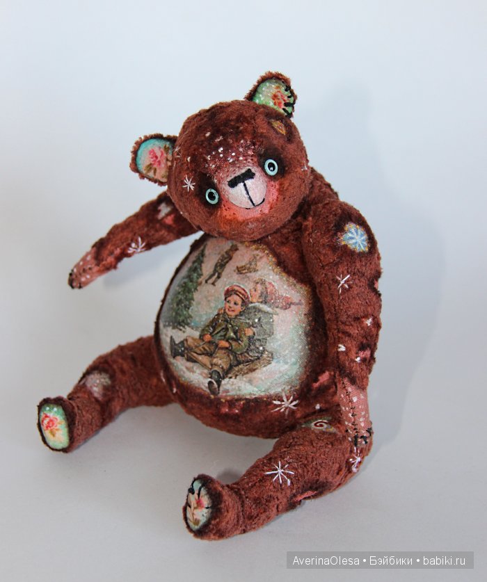 Музыкальный мишка тедди Новогодняя радость