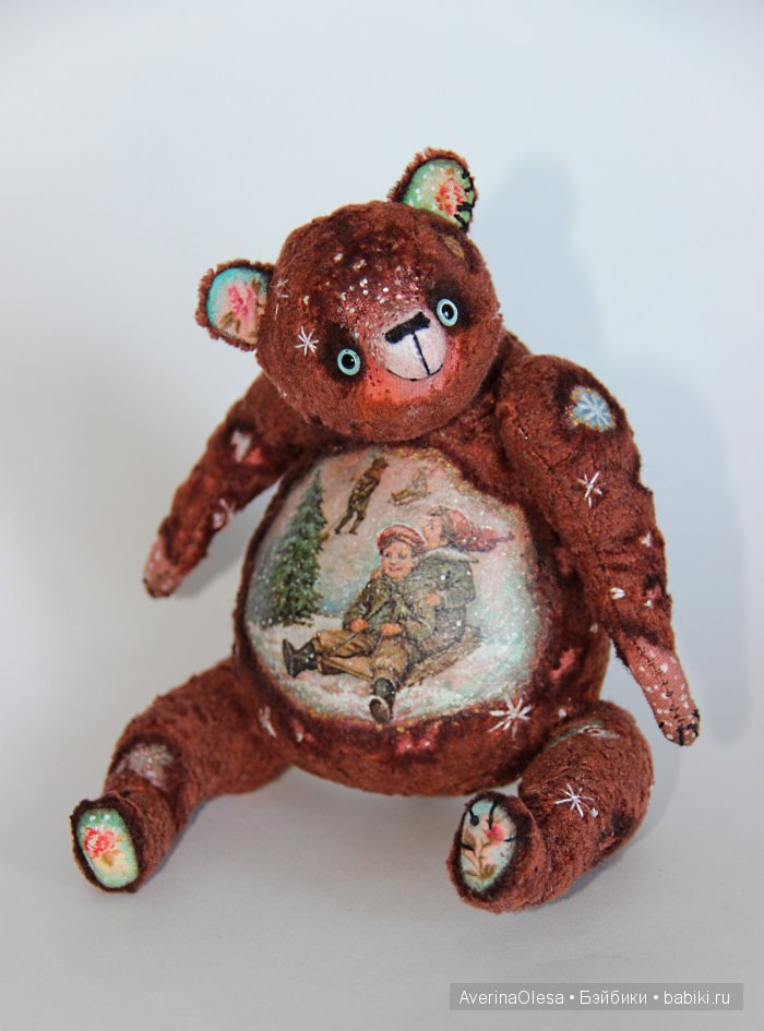 Музыкальный мишка тедди Новогодняя радость (фото 10)