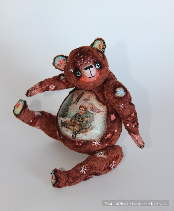 Музыкальный мишка тедди Новогодняя радость