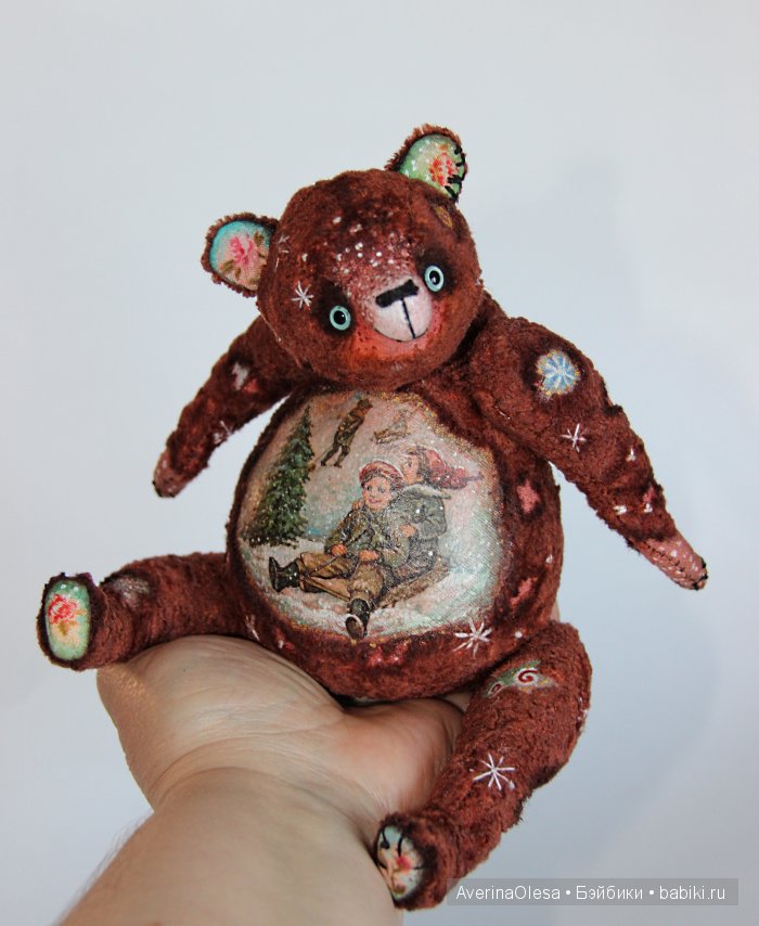 Музыкальный мишка тедди Новогодняя радость