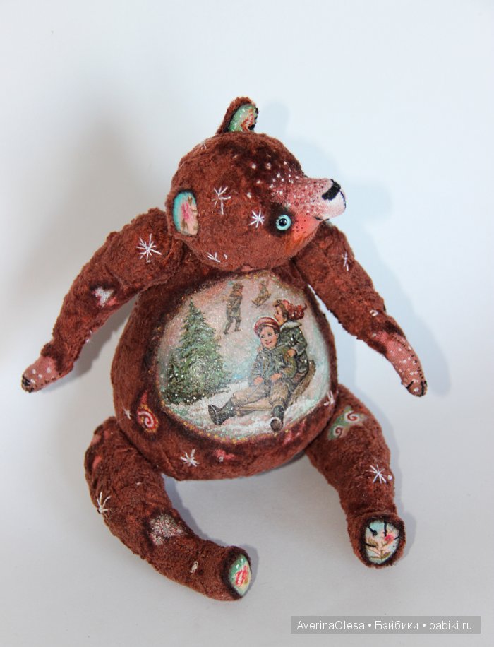 Музыкальный мишка тедди Новогодняя радость