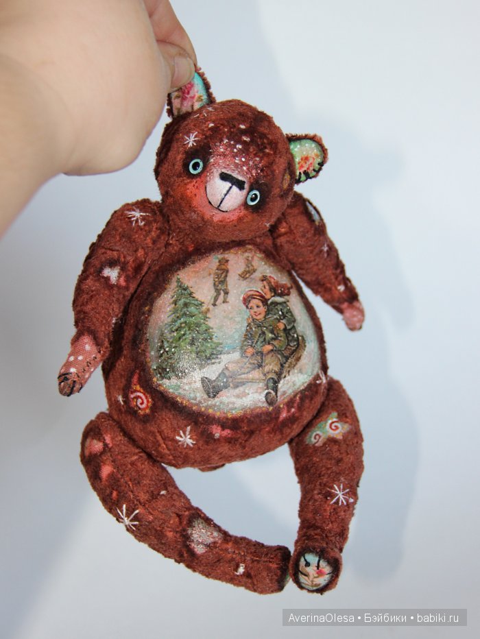 Музыкальный мишка тедди Новогодняя радость