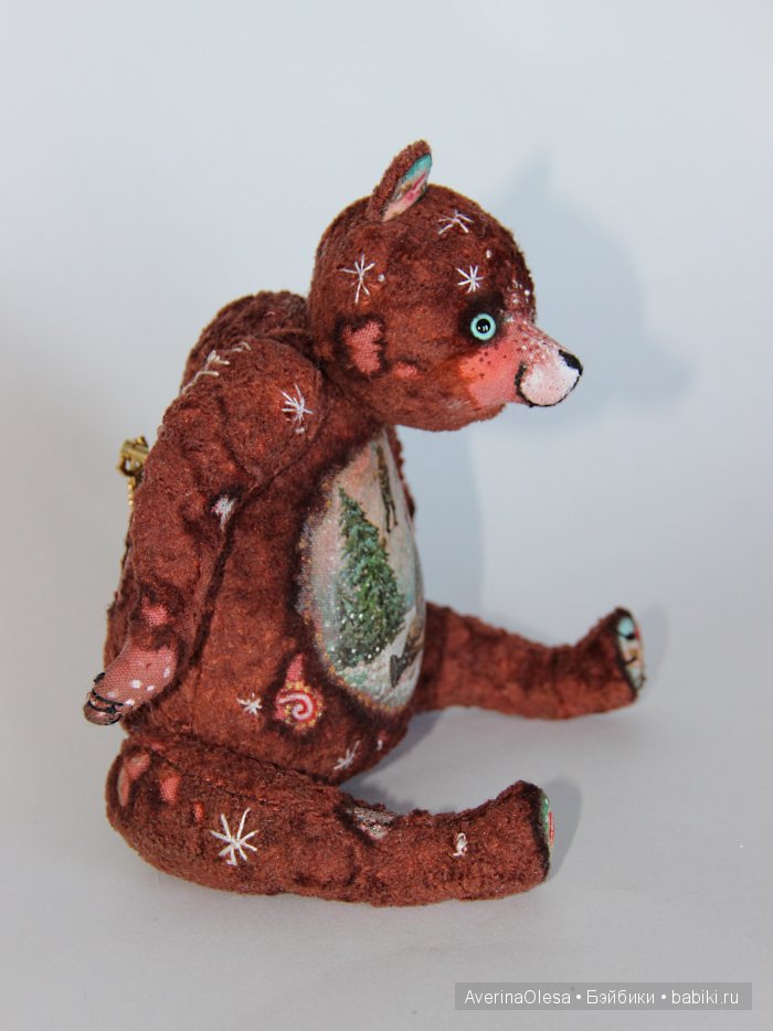 Музыкальный мишка тедди Новогодняя радость (фото 5)