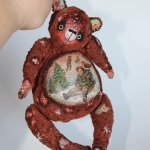 Музыкальный мишка тедди  Новогодняя  радость