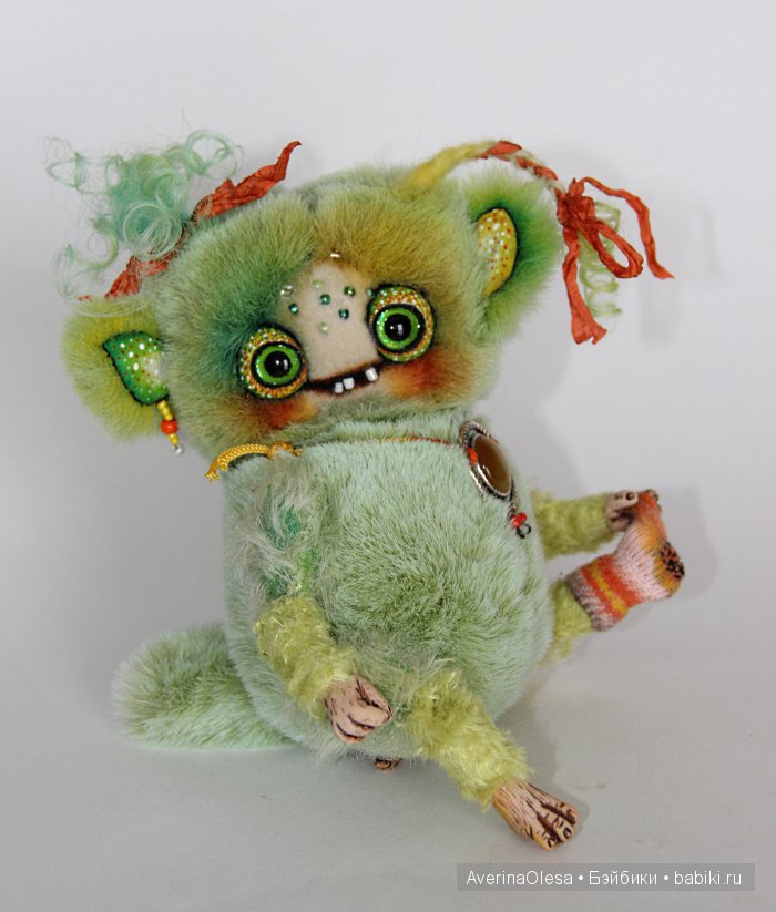 Жутик Чупа — Игрушки в смешанной технике (мех и глина): Арт