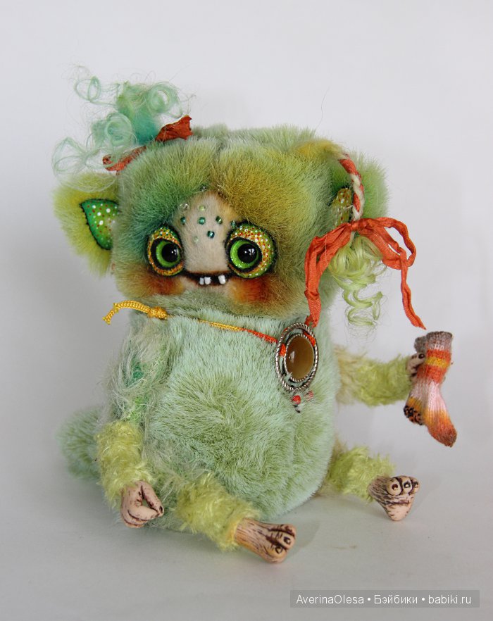 Жутик Чупа — Игрушки в смешанной технике (мех и глина): Арт