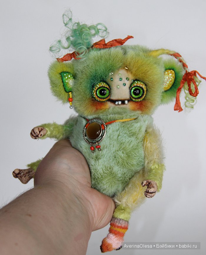 Жутик Чупа — Игрушки в смешанной технике (мех и глина): Арт (фото 3)