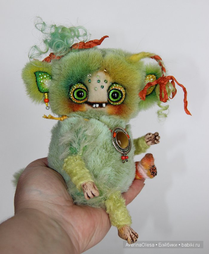 Жутик Чупа — Игрушки в смешанной технике (мех и глина): Арт