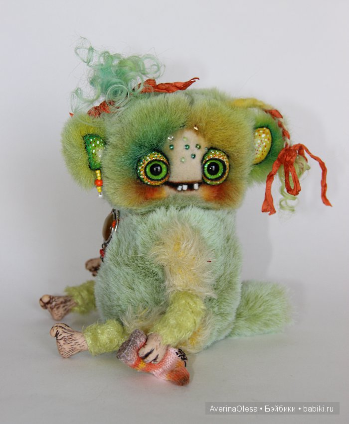 Жутик Чупа — Игрушки в смешанной технике (мех и глина): Арт