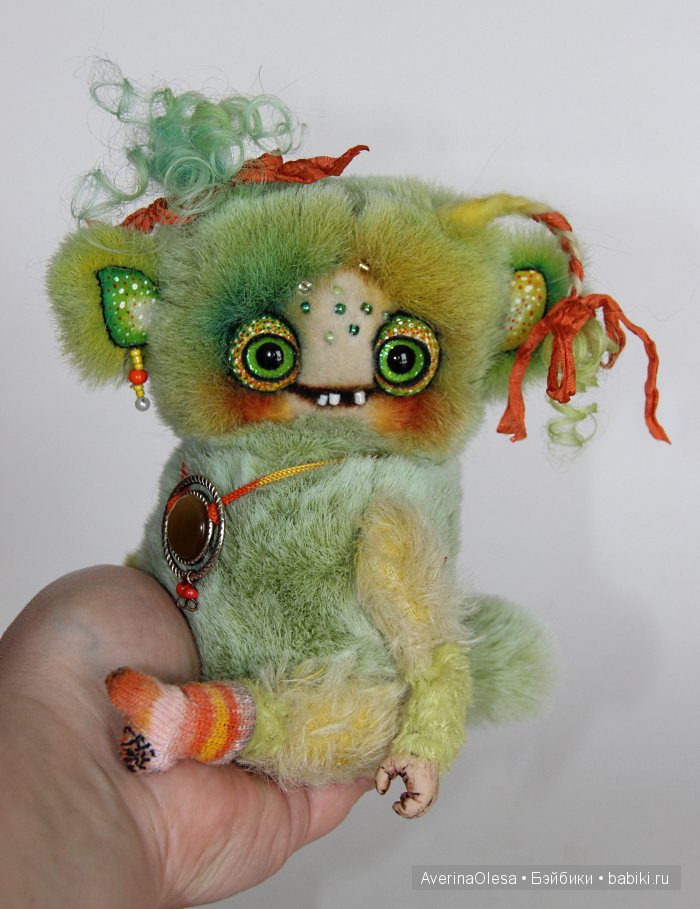 Жутик Чупа — Игрушки в смешанной технике (мех и глина): Арт