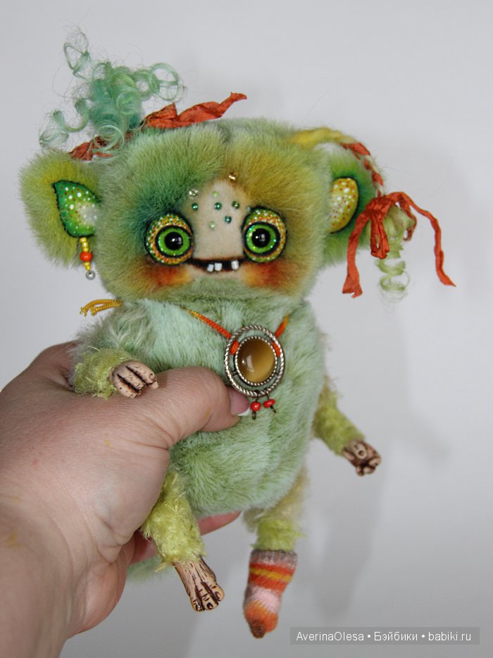 Жутик Чупа — Игрушки в смешанной технике (мех и глина): Арт (фото 6)