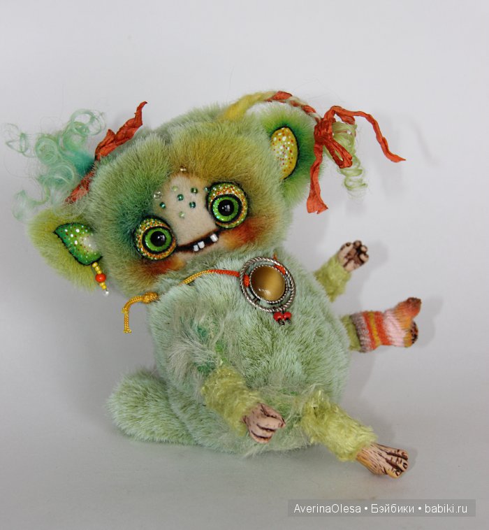 Жутик Чупа — Игрушки в смешанной технике (мех и глина): Арт (фото 7)