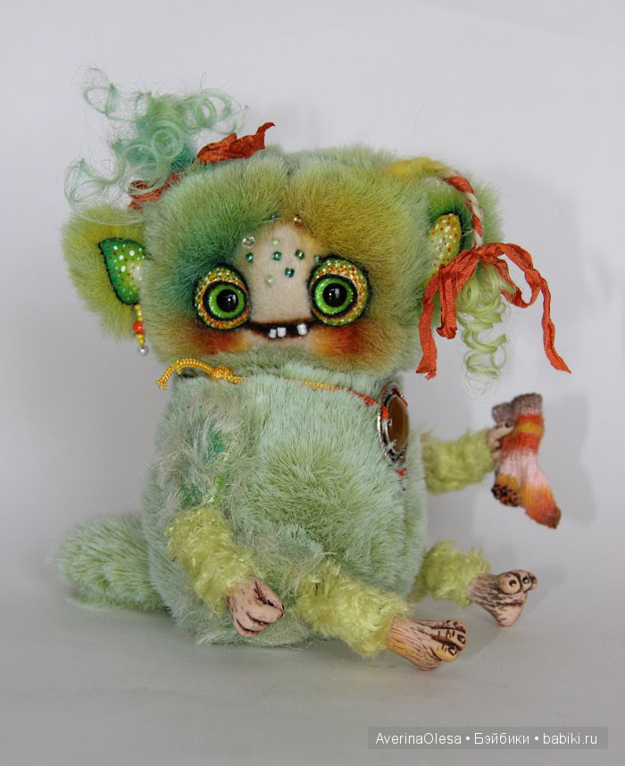 Жутик Чупа — Игрушки в смешанной технике (мех и глина): Арт