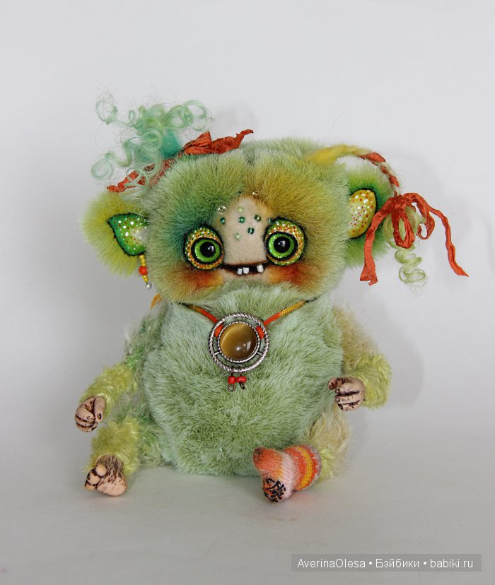 Жутик Чупа — Игрушки в смешанной технике (мех и глина): Арт