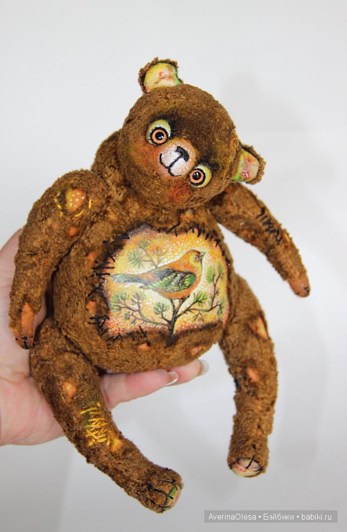 Музыкальный мишка тедди "Лесная птичка" (фото 4)