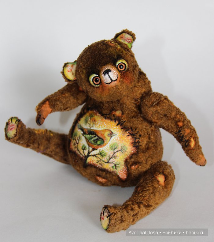 Музыкальный мишка тедди "Лесная птичка" (фото 10)