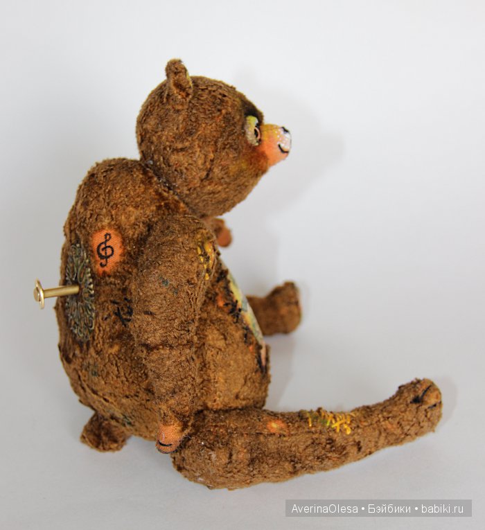 Музыкальный мишка тедди "Лесная птичка" (фото 7)