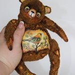 Музыкальный мишка тедди "Лесная птичка"