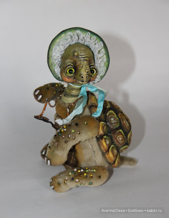 Бабушка Черепаха — Игрушки в смешанной технике (мех и глина): Арт (фото 10)