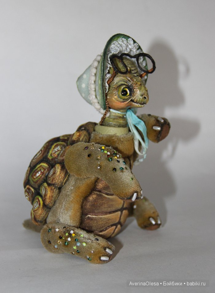 Бабушка Черепаха — Игрушки в смешанной технике (мех и глина): Арт (фото 8)