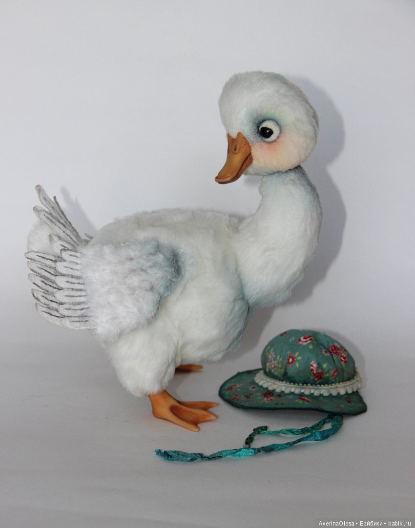 Гусыня или утка — Игрушки в смешанной технике (мех и глина): Арт (фото 10)