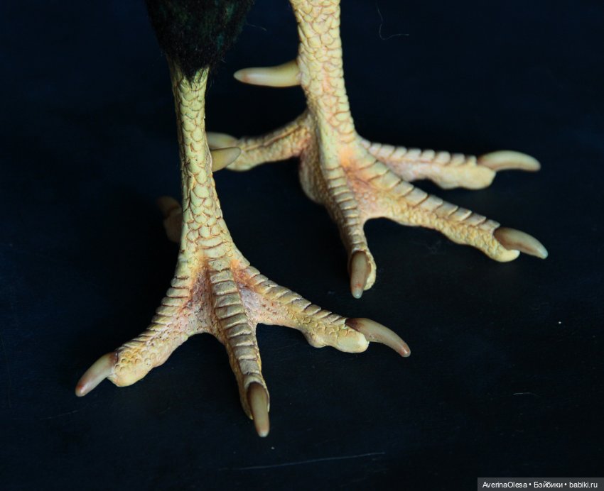 Петух - авторская, подвижная игрушка из искусственного меха