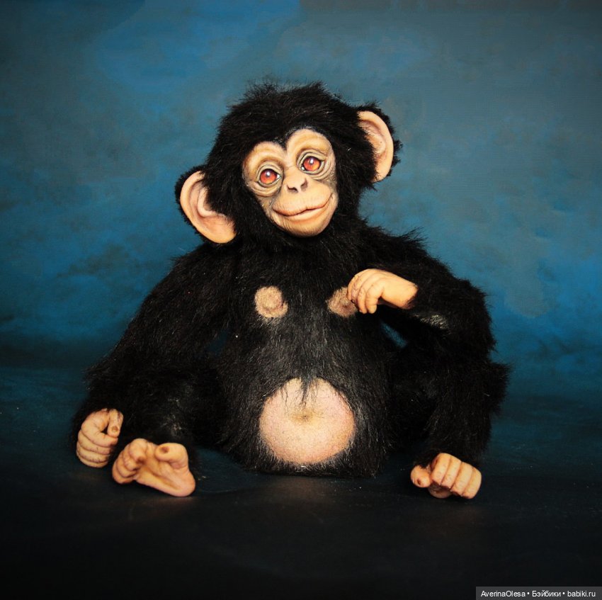 Шимпанзе — Авторские мишки Тедди и друзья: фото (фото 10)