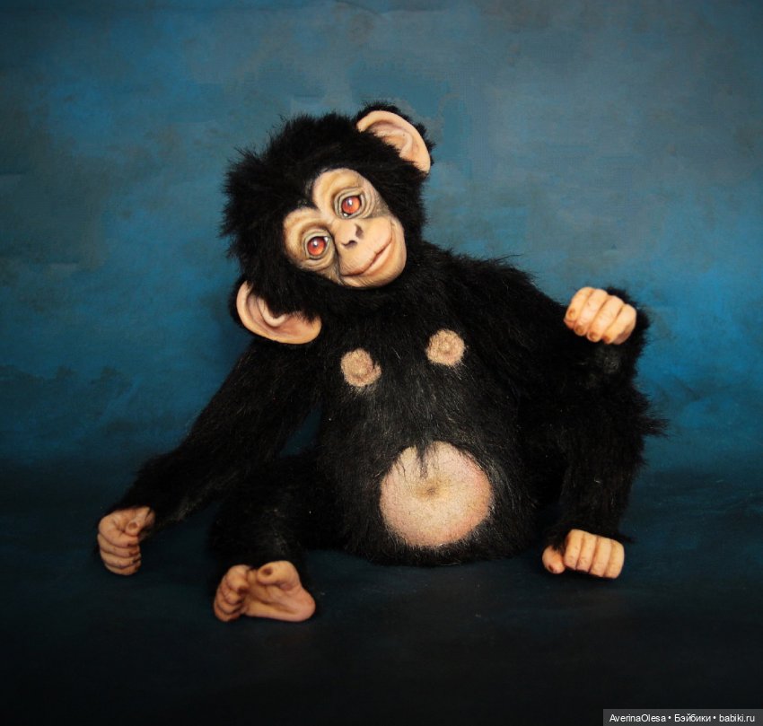 Шимпанзе — Авторские мишки Тедди и друзья: фото (фото 5)