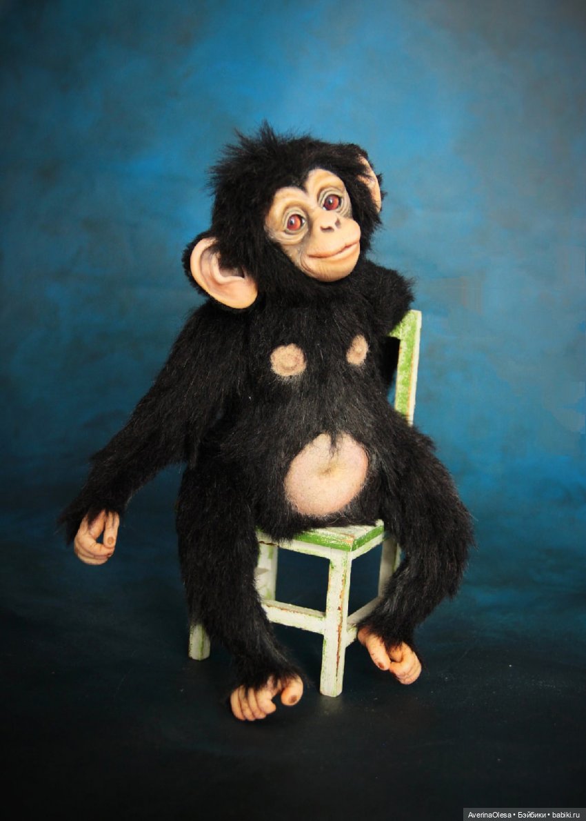 Шимпанзе — Авторские мишки Тедди и друзья: фото (фото 7)