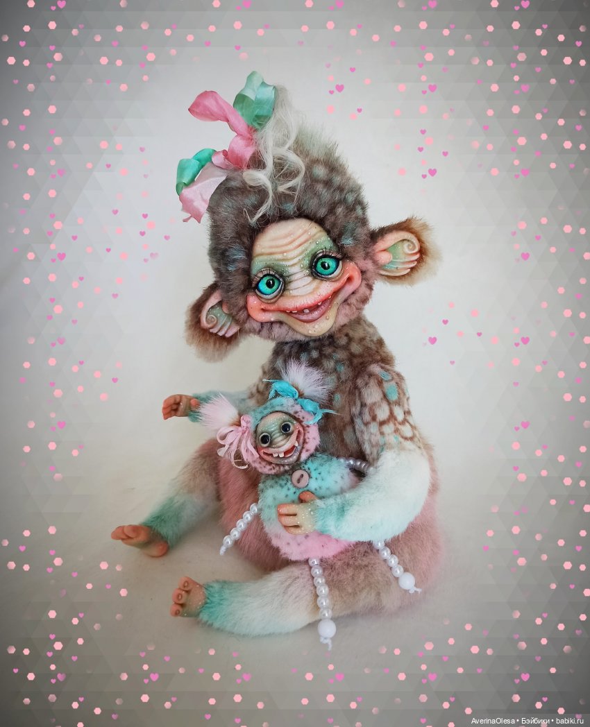 Девочка - монстр — Лепка авторских кукол: полимерная глина (фото 8)