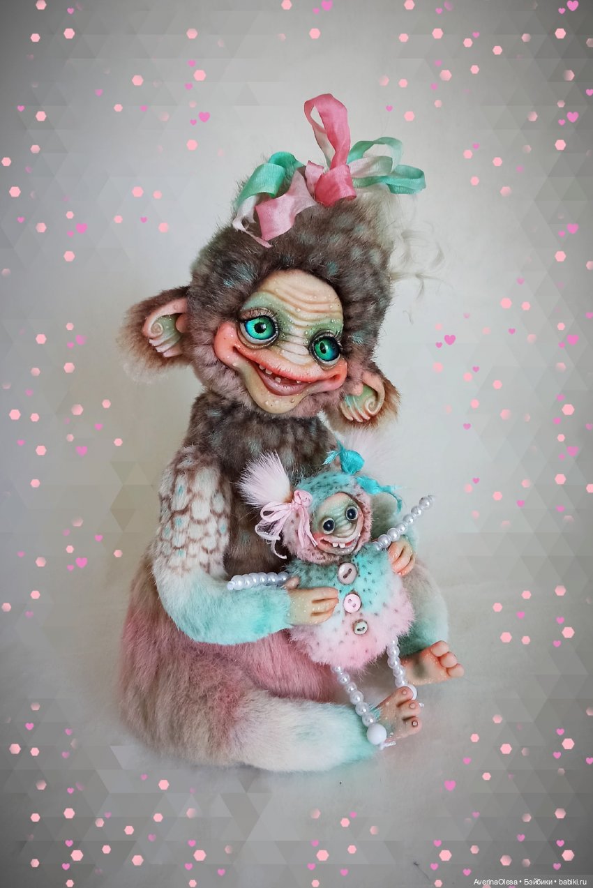 Девочка - монстр — Лепка авторских кукол: полимерная глина (фото 7)