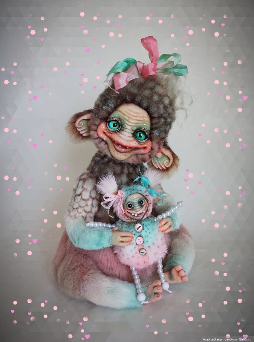 Девочка - монстр — Лепка авторских кукол: полимерная глина