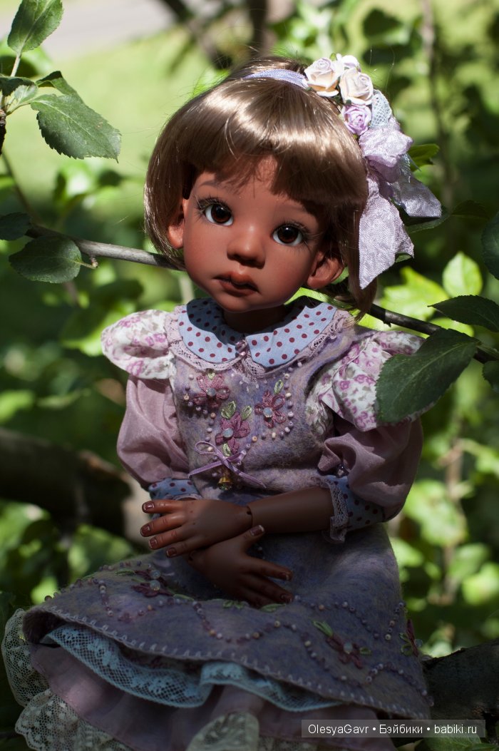 Черничный сарафан к брусничному наряду (фото 3)