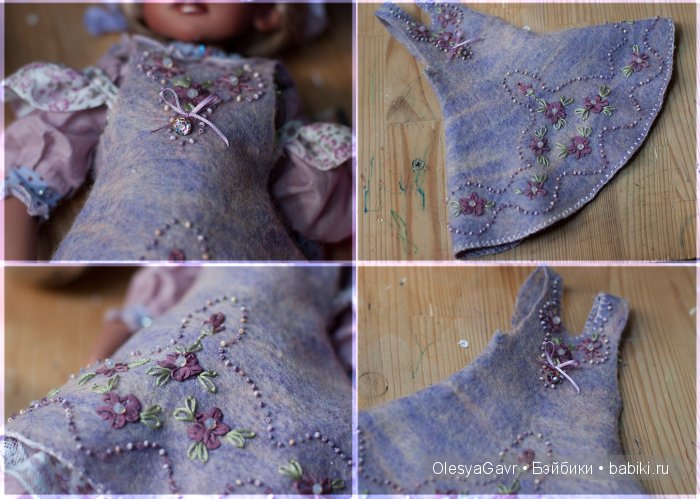 Черничный сарафан к брусничному наряду (фото 2)