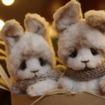 И снова зайцы, игрушки ручной работы