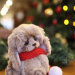 Новогодний щеночек Бим, игрушка ручной работы