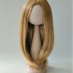 Парик для кукол прямые волосы, обхват волос 27см, цв.пшеничный (24) П-44